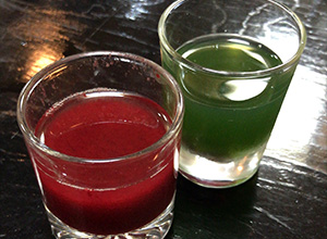 生血の日本酒割＆胆汁の日本酒割